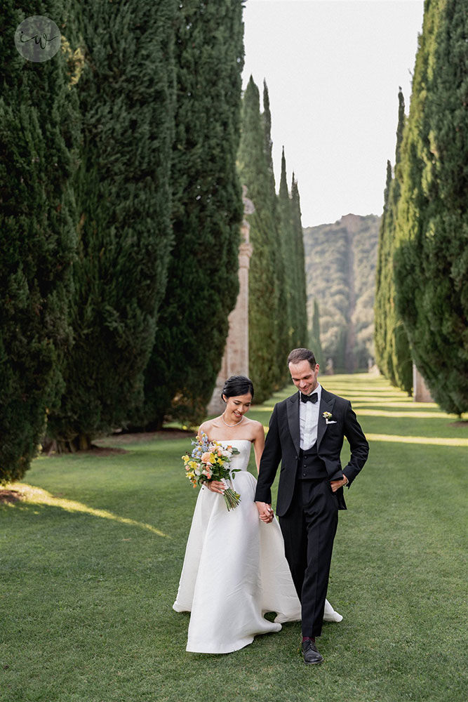 Villa Cetinale Catholic wedding