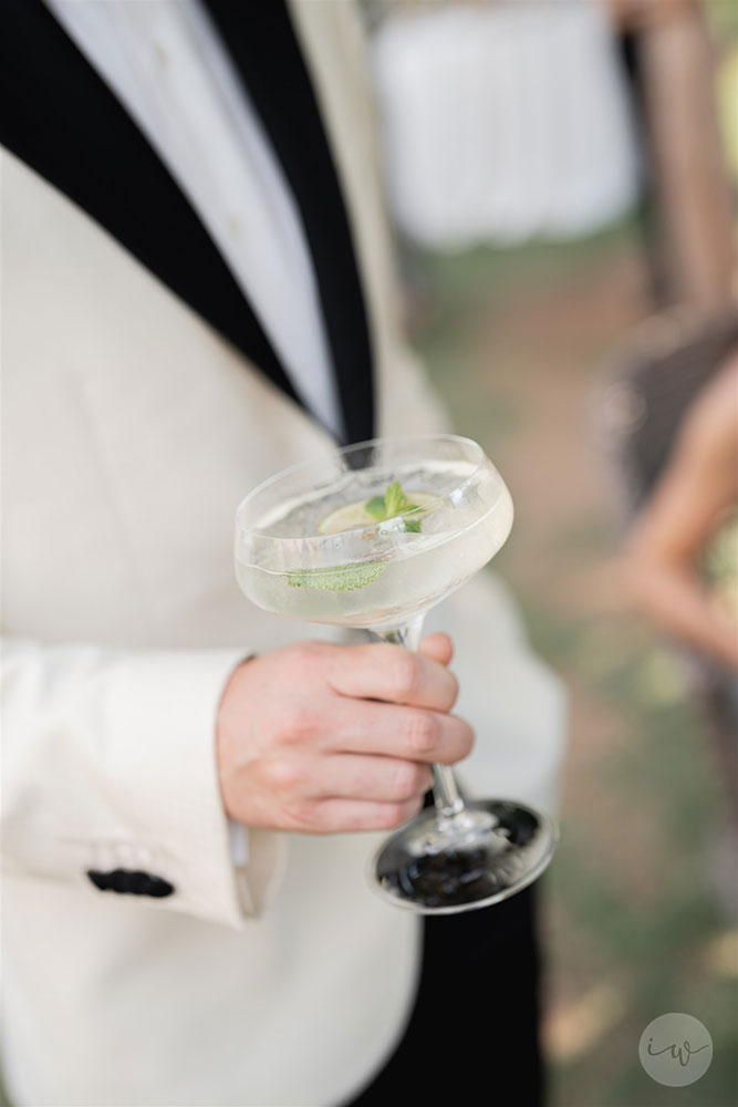 Villa Cetinale Catholic wedding cocktails