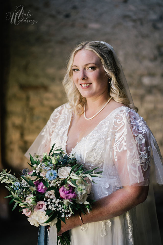 Convento Annunciata lakeside wedding Italy bride