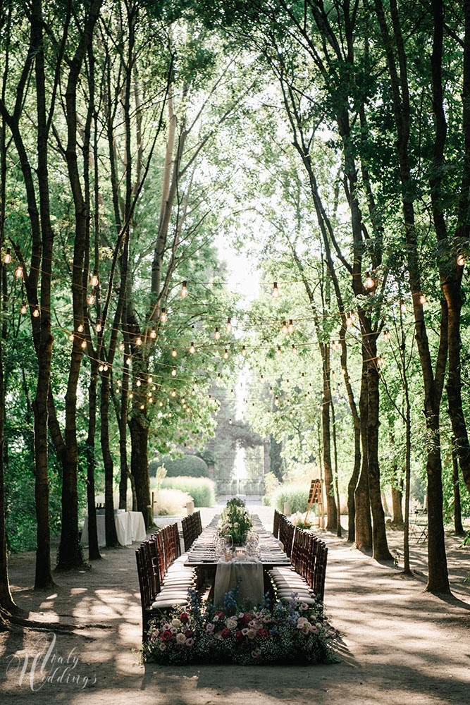 Convento Annunciata lakeside wedding Italy table design