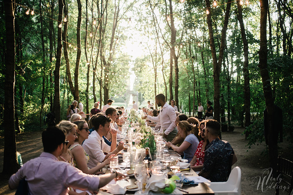 Convento Annunciata lakeside wedding Italy meal