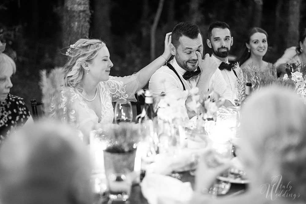 Convento Annunciata lakeside wedding Italy meal