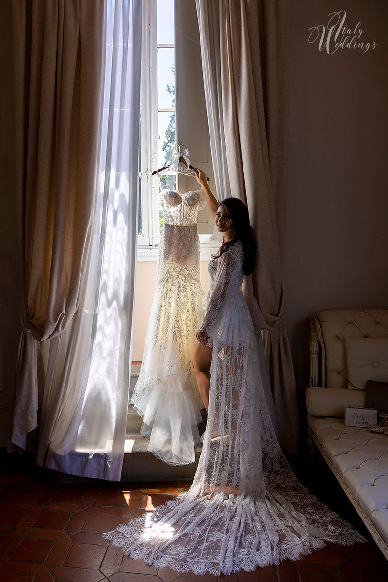 Catholic wedding Florence dress