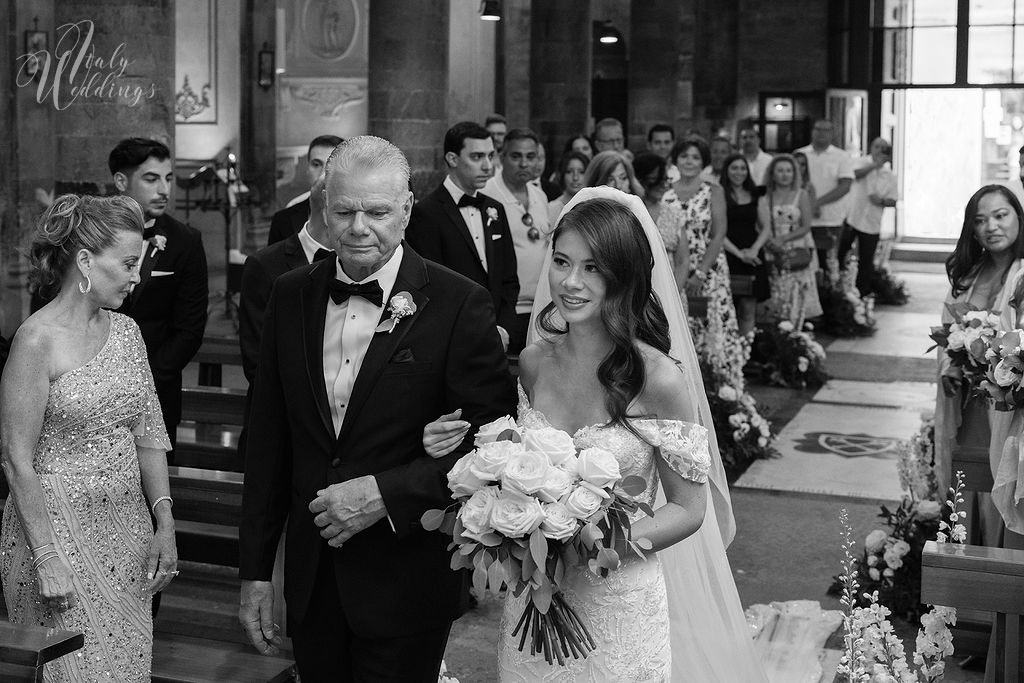 Catholic wedding Florence processional