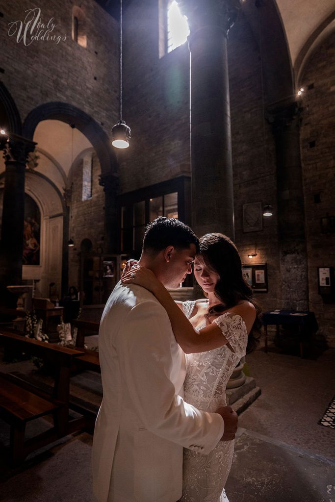 Catholic wedding Florence portrait