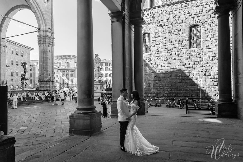 Catholic wedding Florence portrait
