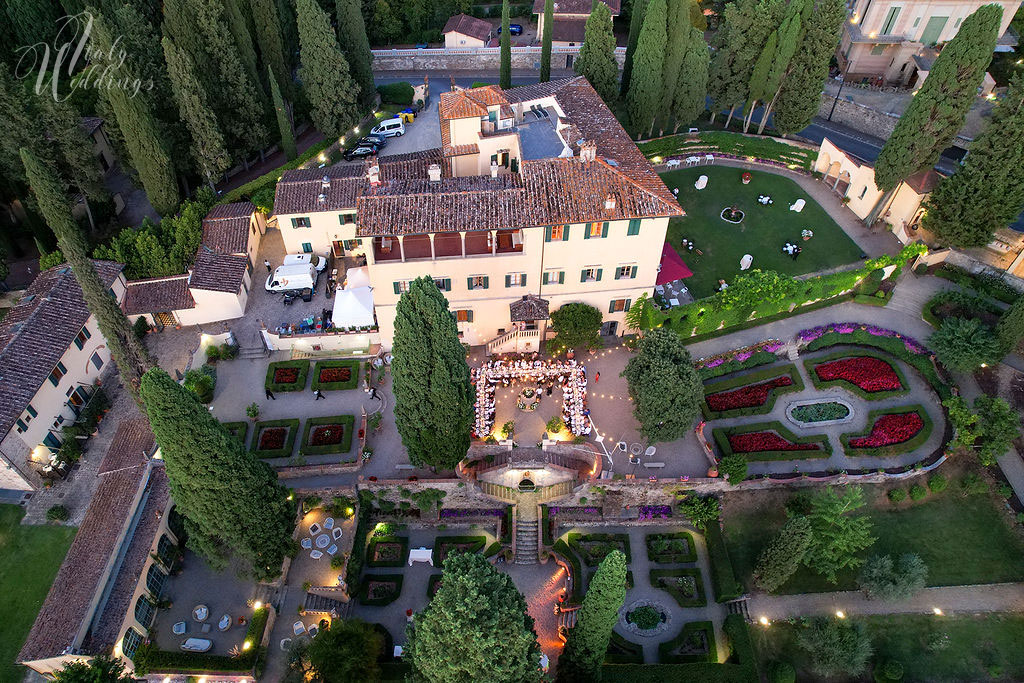 Catholic wedding Florence panorama villa