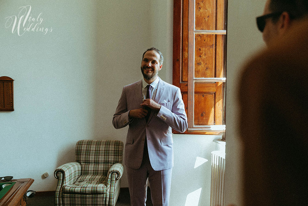 Villa Ulignano Jewish blessing - the groom