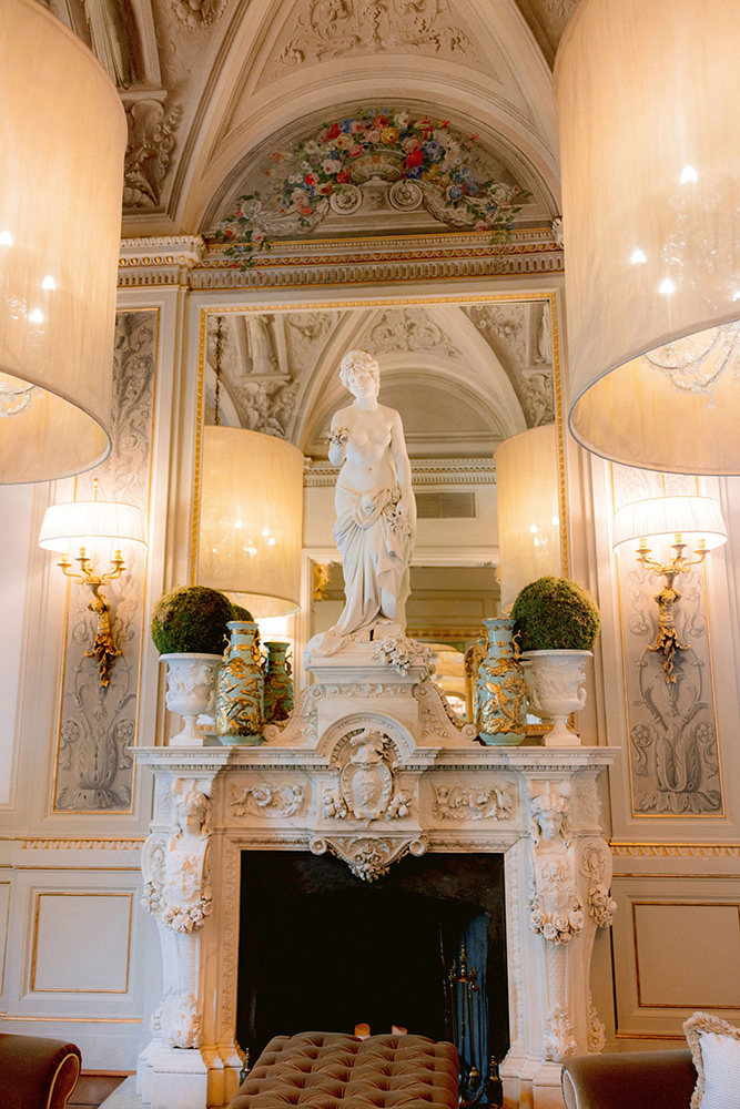 Symbolic wedding blessing at Villa Cora 5 star Hotel Florence Italy