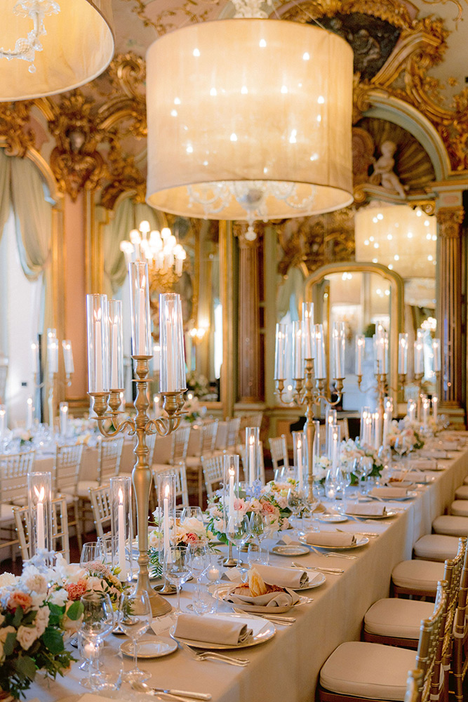 Symbolic wedding blessing at Villa Cora 5 star Hotel Florence Italy