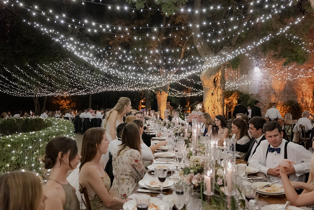 formal Black Tie wedding at Borgo Stomennano Tuscany