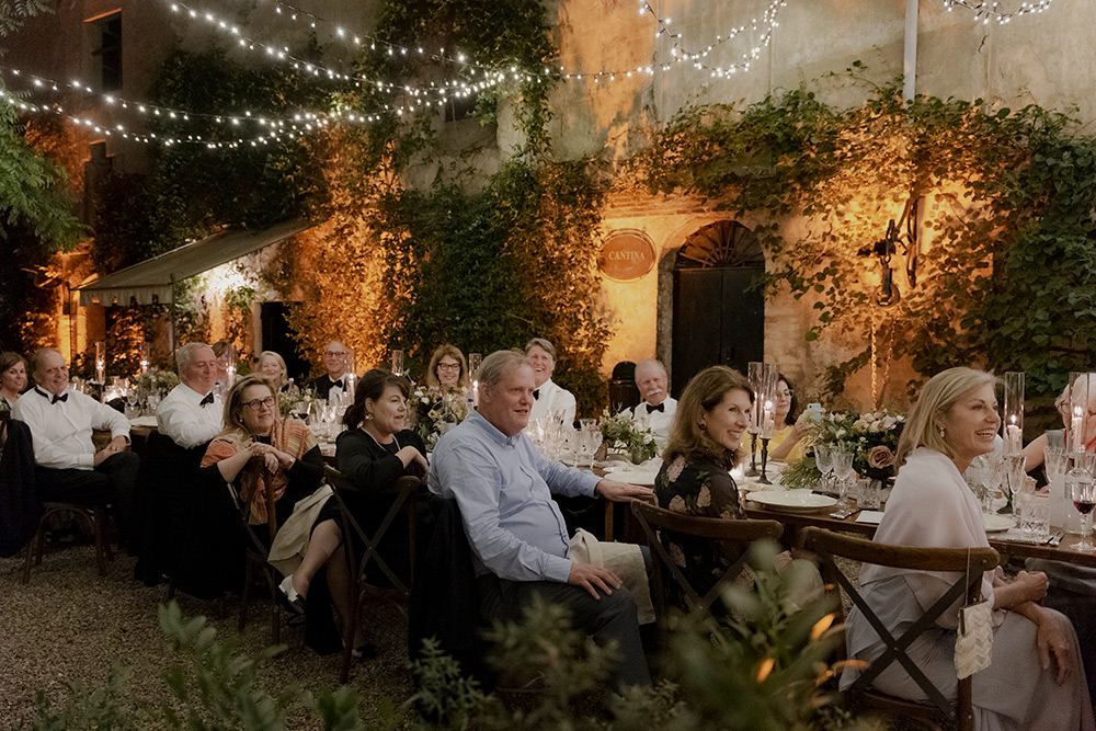 formal Black Tie wedding at Borgo Stomennano Tuscany