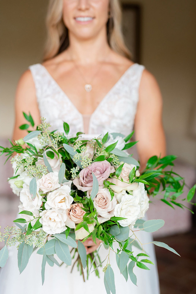 Autumn wedding blessing in converted hamlet, Umbria Italy