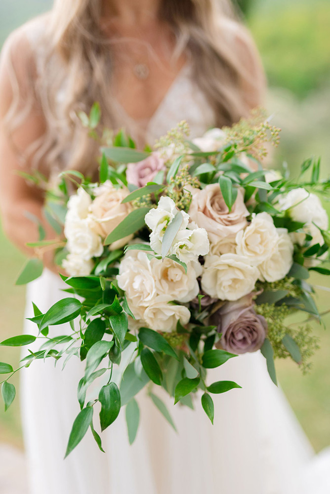 Autumn wedding blessing in converted hamlet, Umbria Italy