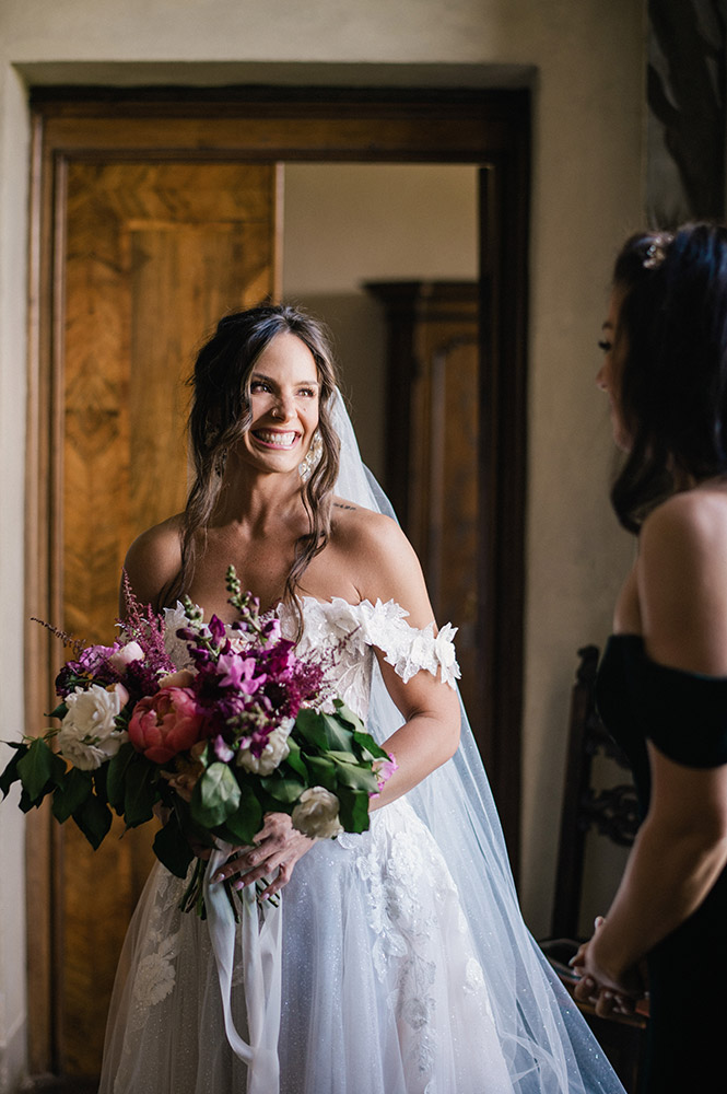 Villa Cetinale wedding blessing in Spring