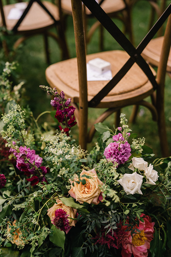 Villa Cetinale wedding blessing in Spring