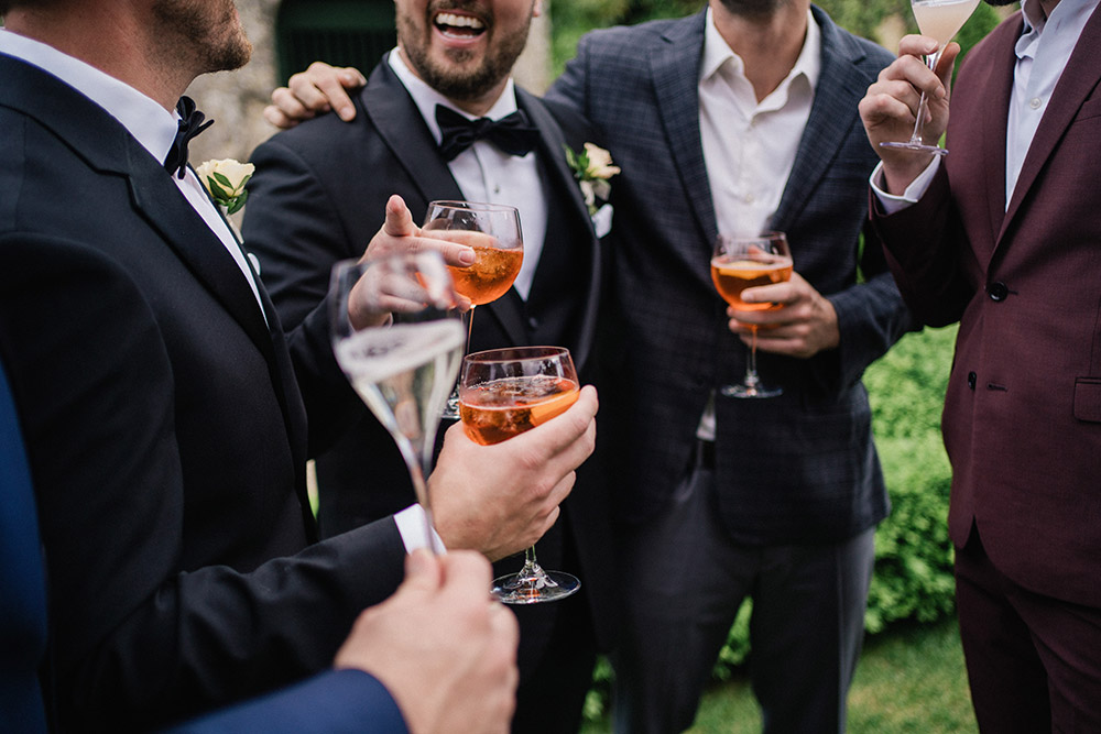 Villa Cetinale wedding blessing in Spring