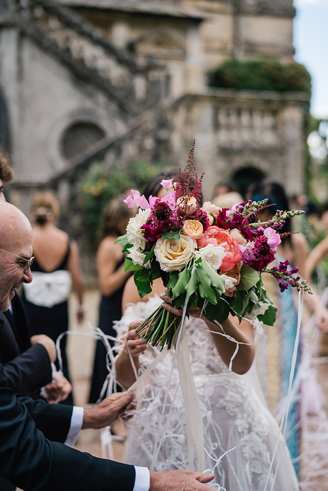 Villa Cetinale wedding blessing in Spring