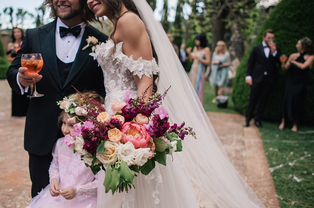 Villa Cetinale wedding blessing in Spring