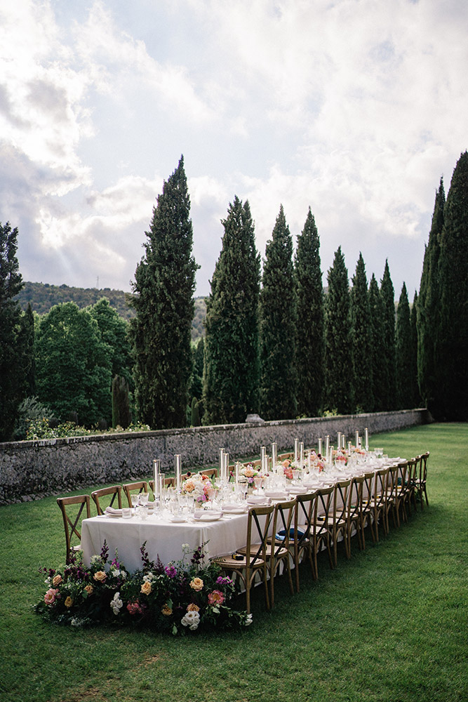 Villa Cetinale wedding blessing in Spring