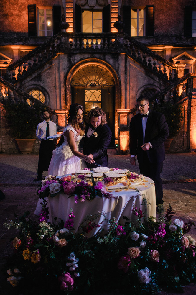 Villa Cetinale wedding blessing in Spring