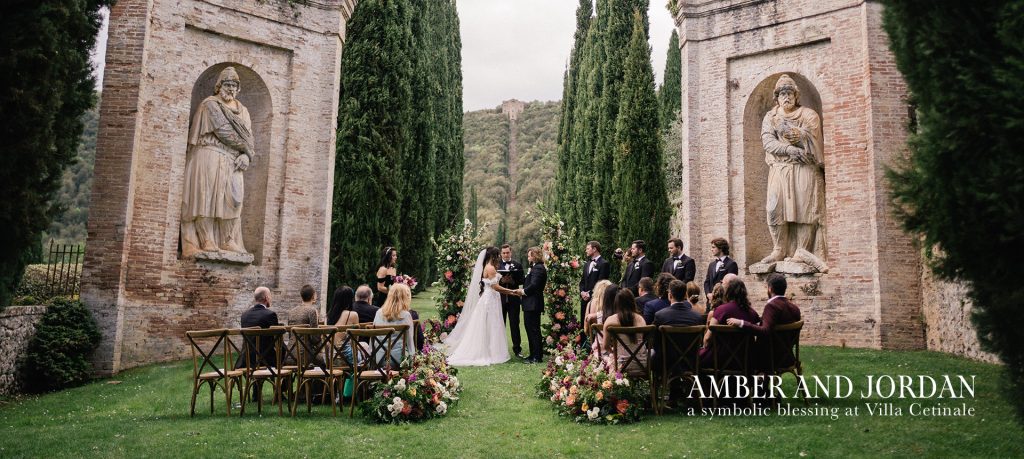 Villa Cetinale wedding blessing in Spring