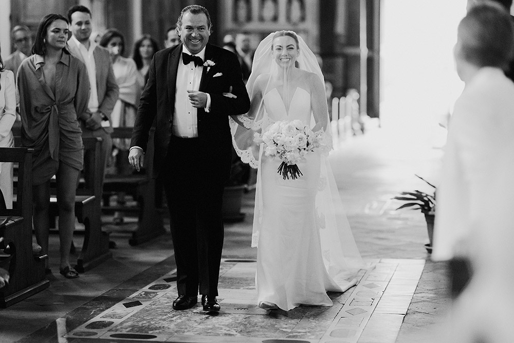 Catholic wedding in San Gimignano Tuscany