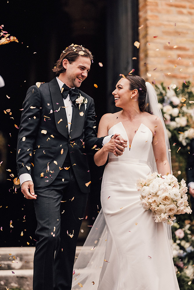 Catholic wedding in San Gimignano Tuscany