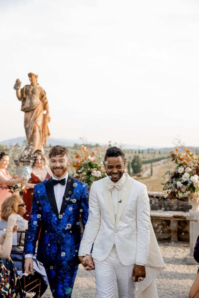 A gay wedding at Villa Corsini Mezzomonte Tuscany Italy