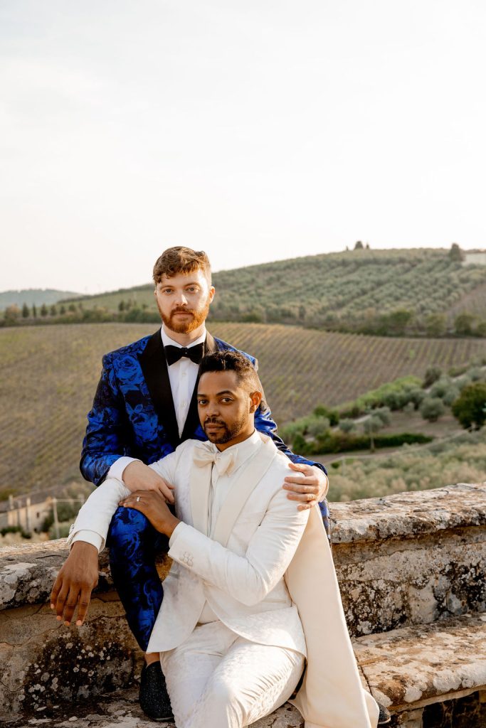 A gay wedding at Villa Corsini Mezzomonte Tuscany Italy