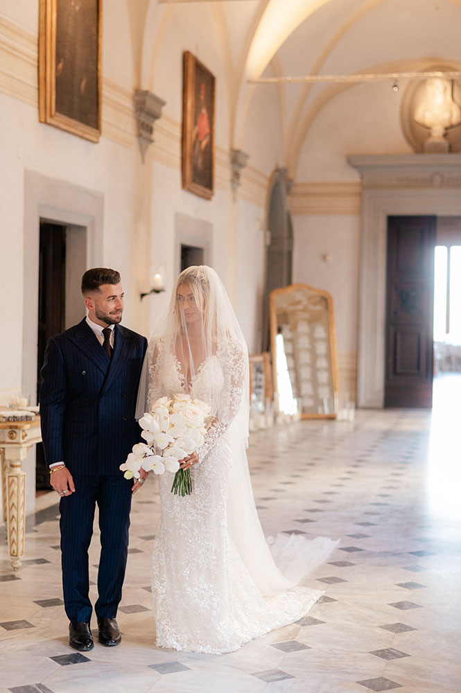American - Armenian wedding blessing at villa Corsini Mezzomonte, Florence
