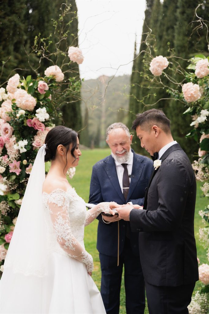 Villa Cetinale spring wedding