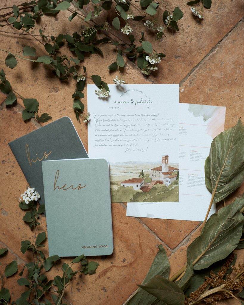 Symbolic blessing at Villa Ulignano, Tuscany