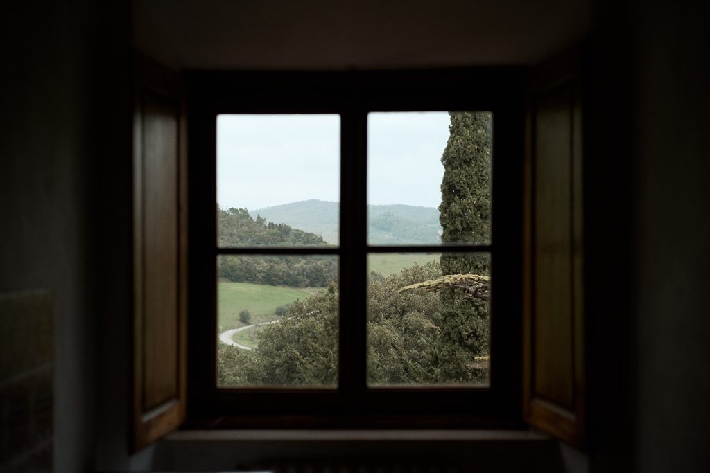 Symbolic blessing at Villa Ulignano, Tuscany