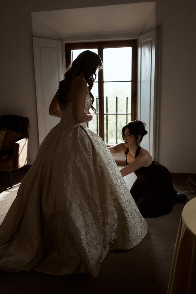 Symbolic blessing at Villa Ulignano, Tuscany