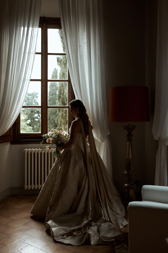 Symbolic blessing at Villa Ulignano, Tuscany
