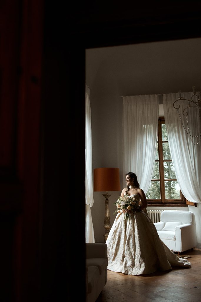 Symbolic blessing at Villa Ulignano, Tuscany