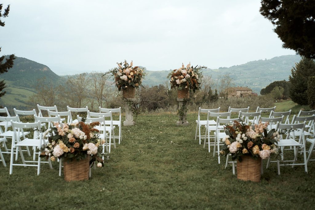 Symbolic blessing at Villa Ulignano, Tuscany