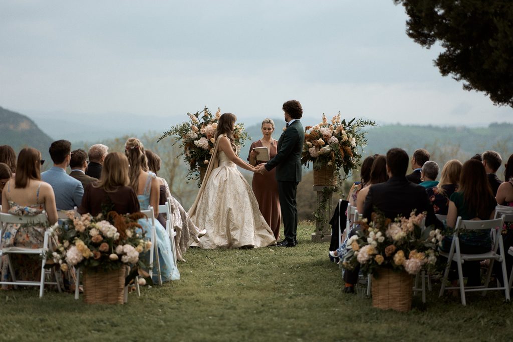 Symbolic blessing at Villa Ulignano, Tuscany